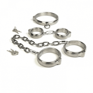 Brushed Rounded Restraints with PushIn Lock from kinkycuffss