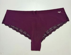 Dirty Maroon Panties with Lace Detailing