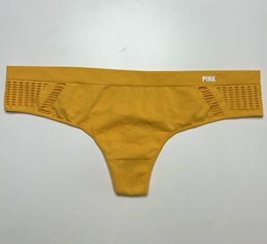 Dirty Gold Thong With Cutout Detail