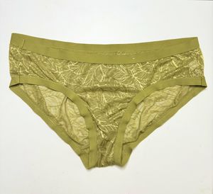Dirty Green Mesh Bikini Panties