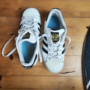 Worn Addias sneakers