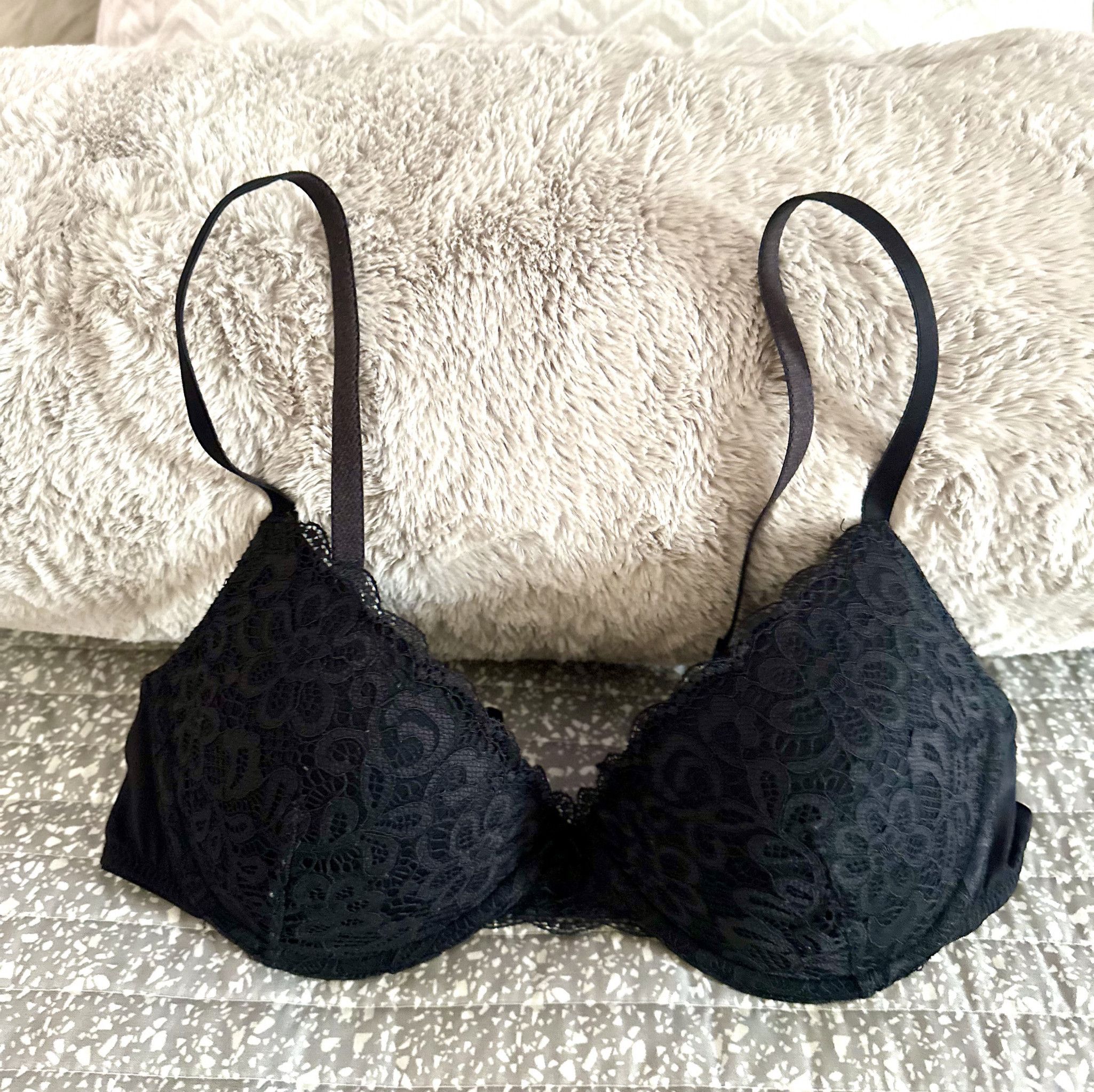 Black Lace Push Up Bra