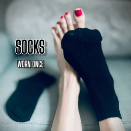 Worn Once Black Ankle Socks