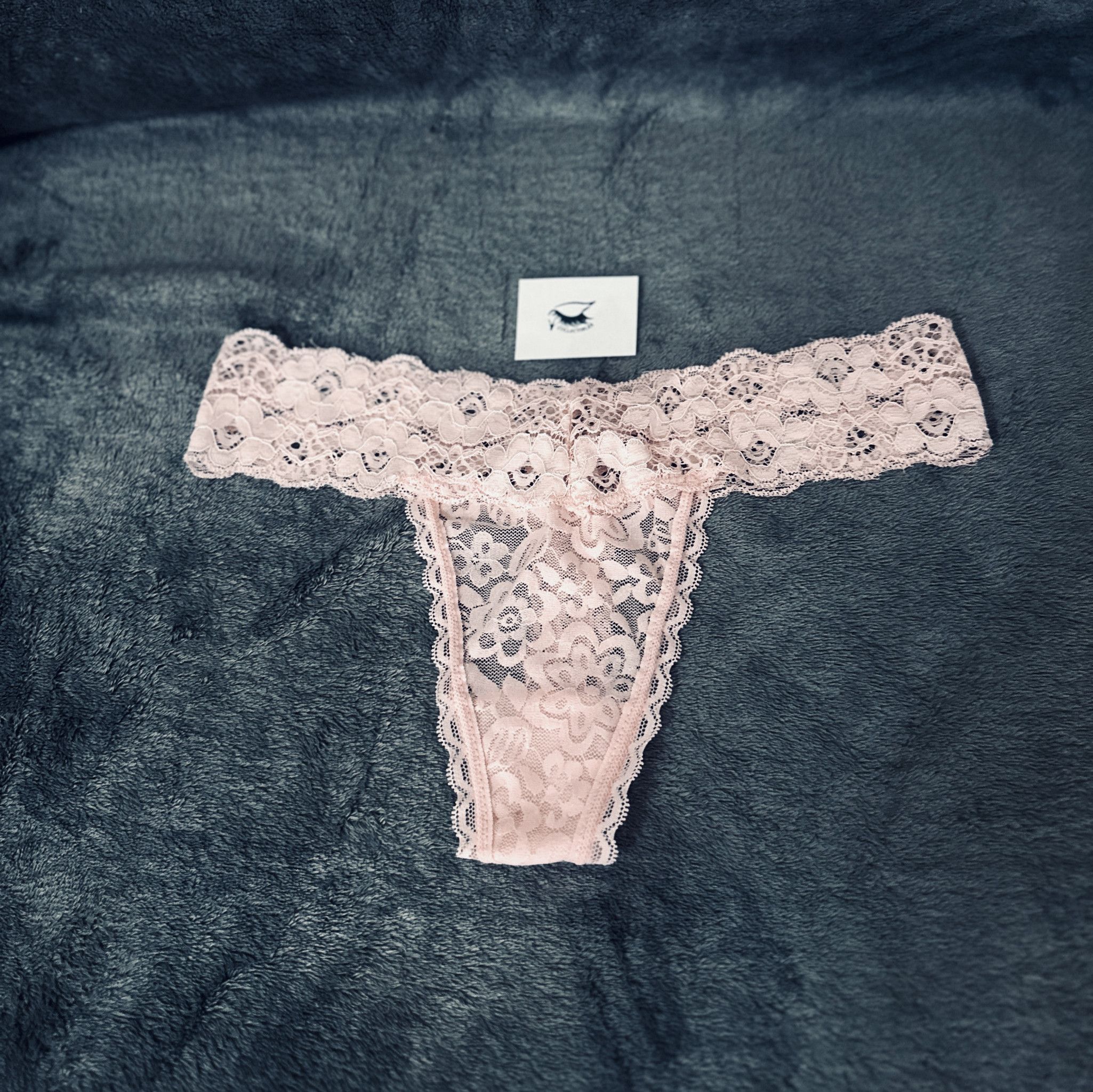 Light Pink Lace Thong