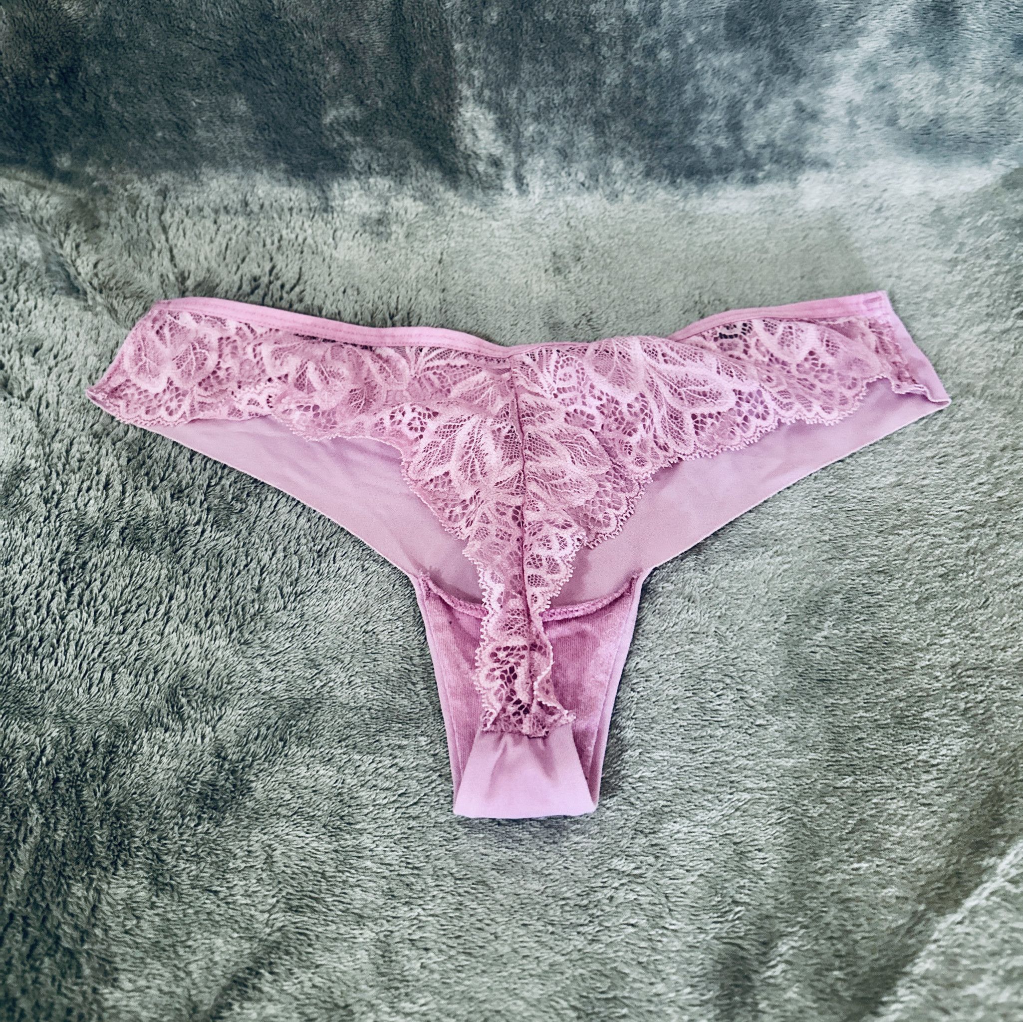 Blush Pink Lace And Silk Panties