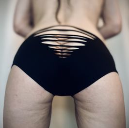 HandCut Black Slasher Shorts
