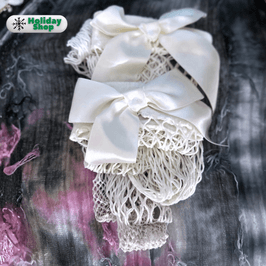 Dirty White Bow Fishnets