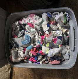 10 pairs of mismatched socks