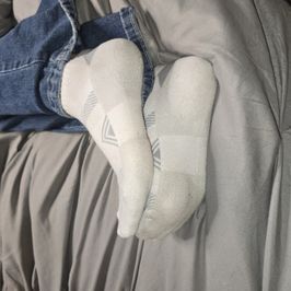 Worn avia ankle socks