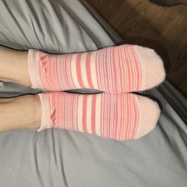 Pinkish adidas ankle socks