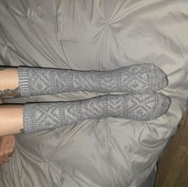 Grey boot socks