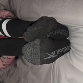 Black reebok ankle socks