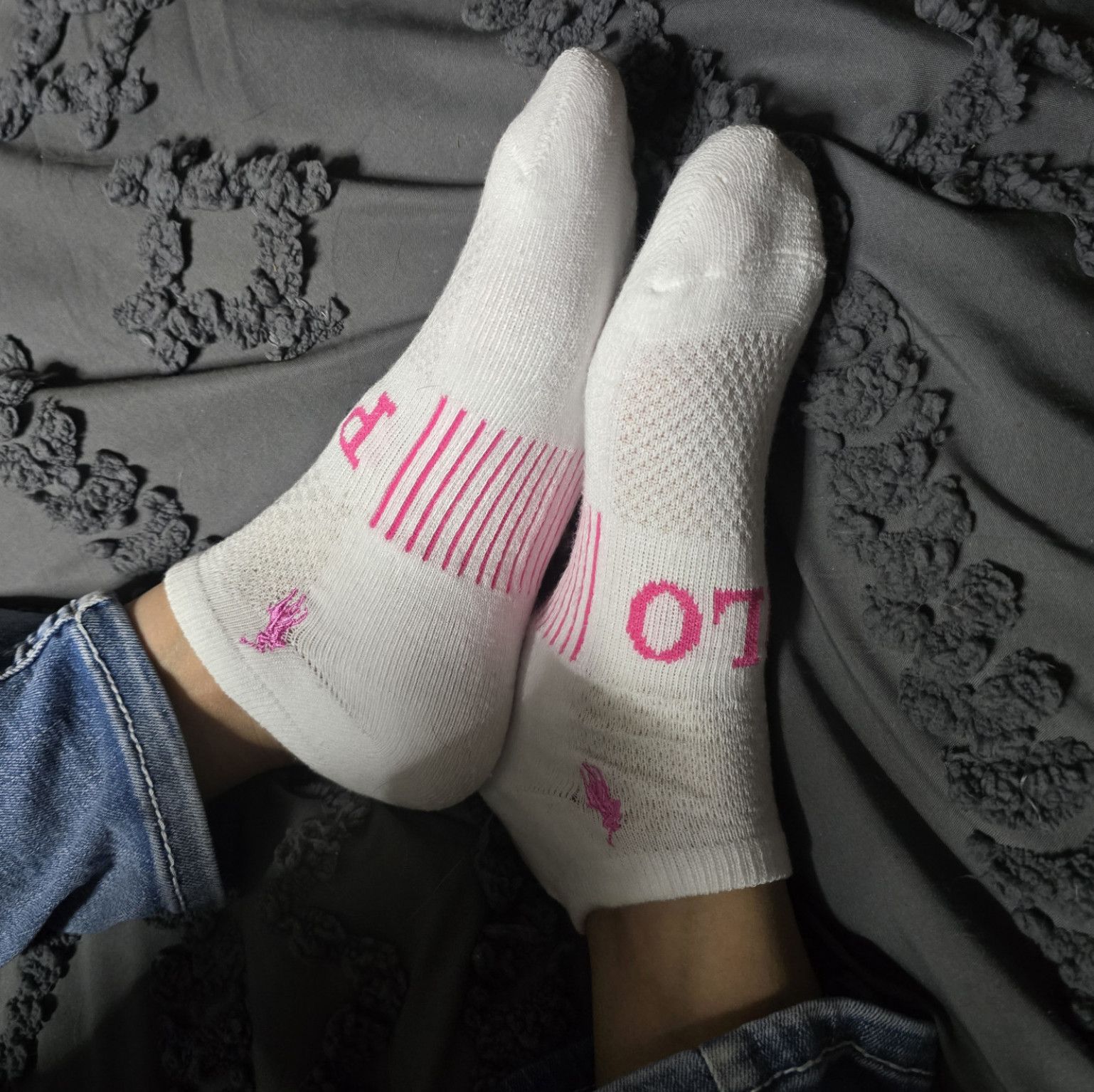 White polo gym socks