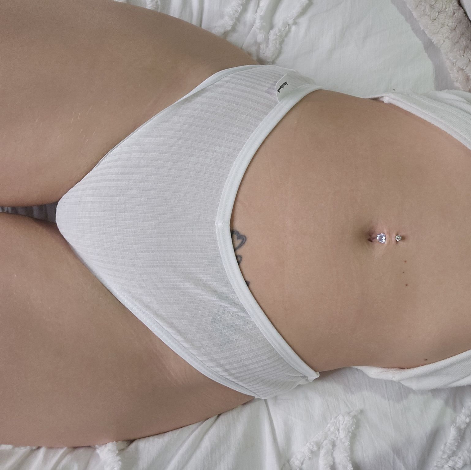 White cotton hipster briefs