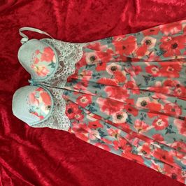 Worn floral babydoll