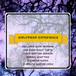 Girlfriend Experience for a week