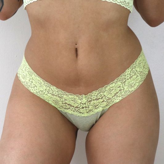 VS Lime Green Thong