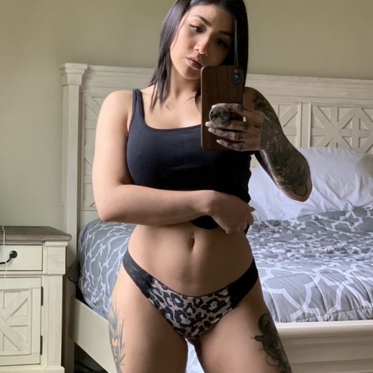 Leopard Print Thong