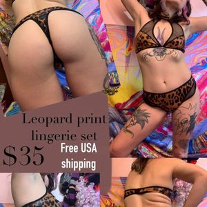Leopard print set