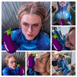 Zero Suit Samus Sucks and Fucks for a Facial!