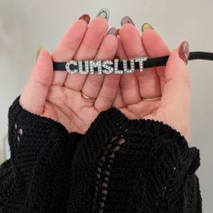 Cum Slut Crown Choker