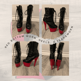 Red bottom Stripper heels