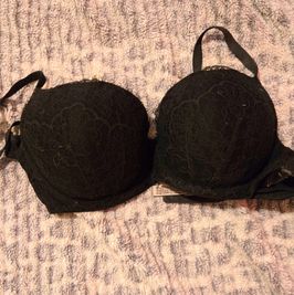 Black Lace Bra