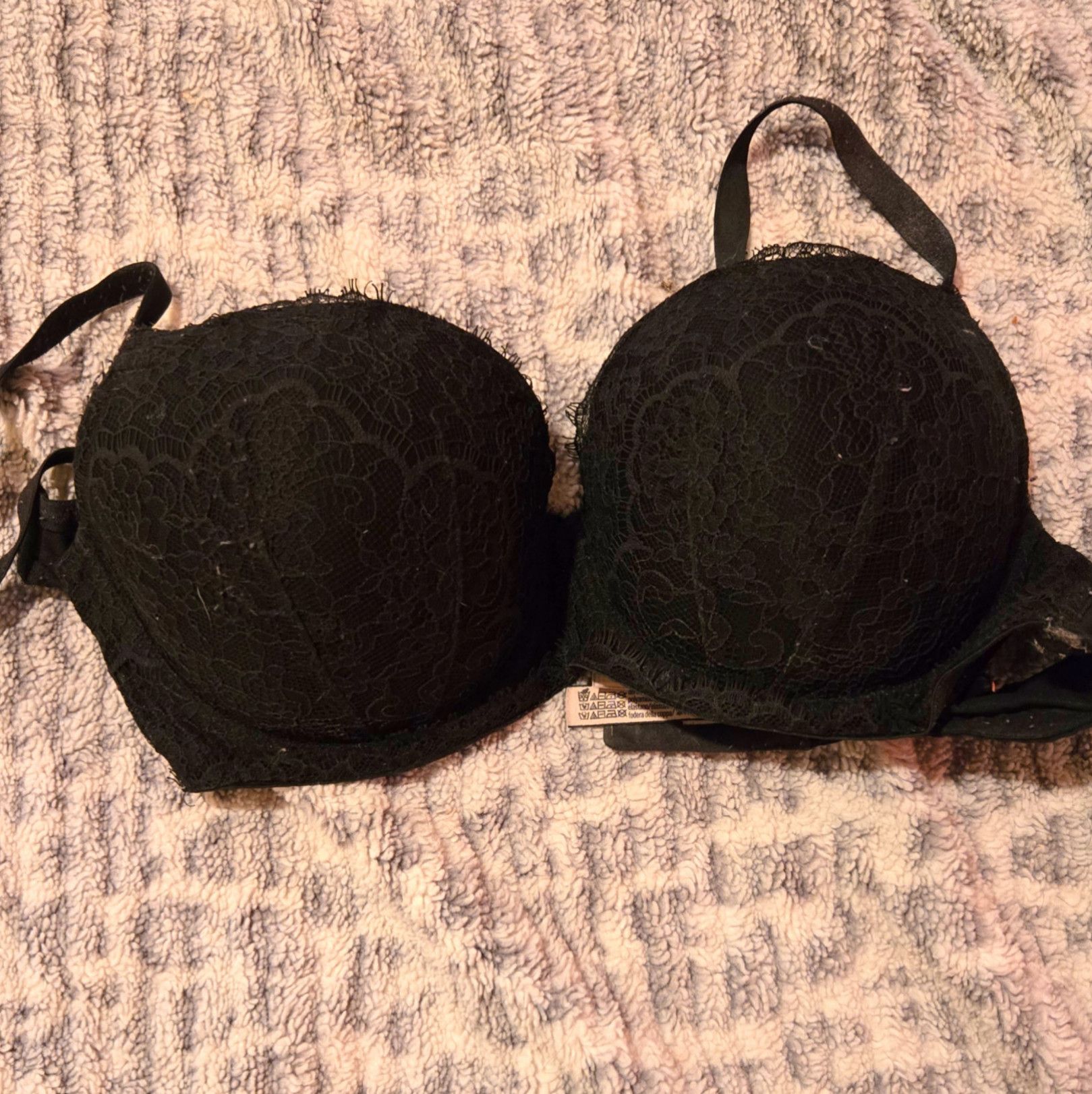Black Lace Bra