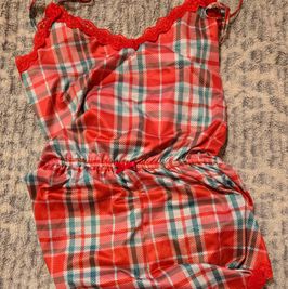 Red and Green Plaid Jumper