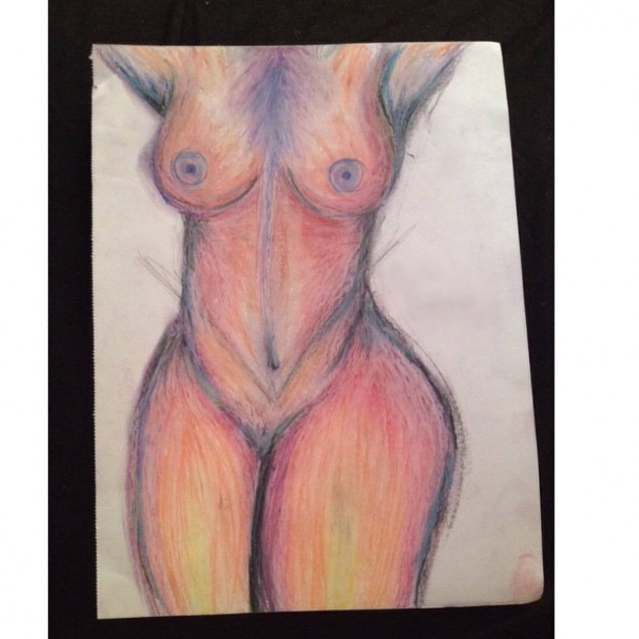 Colored pencil drawings