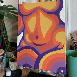 custom acrylic painting 11x14 canvas