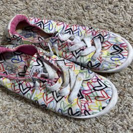 Pink heart shoes