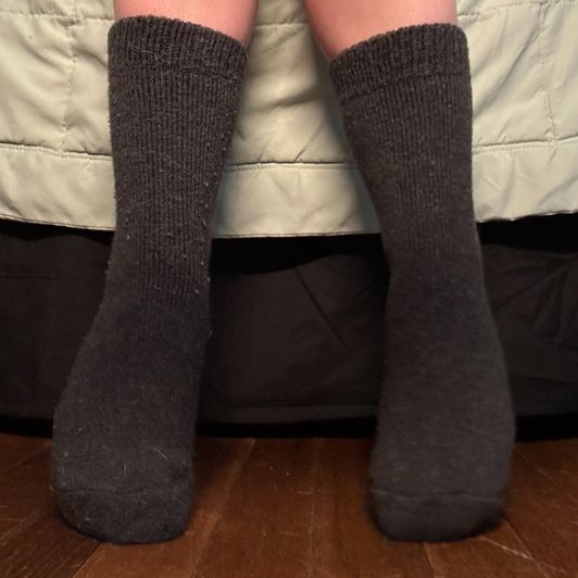 Dark gray socks