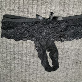 Sexy Black Lace Thong