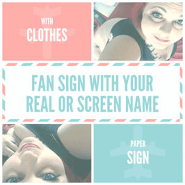 Fan sign