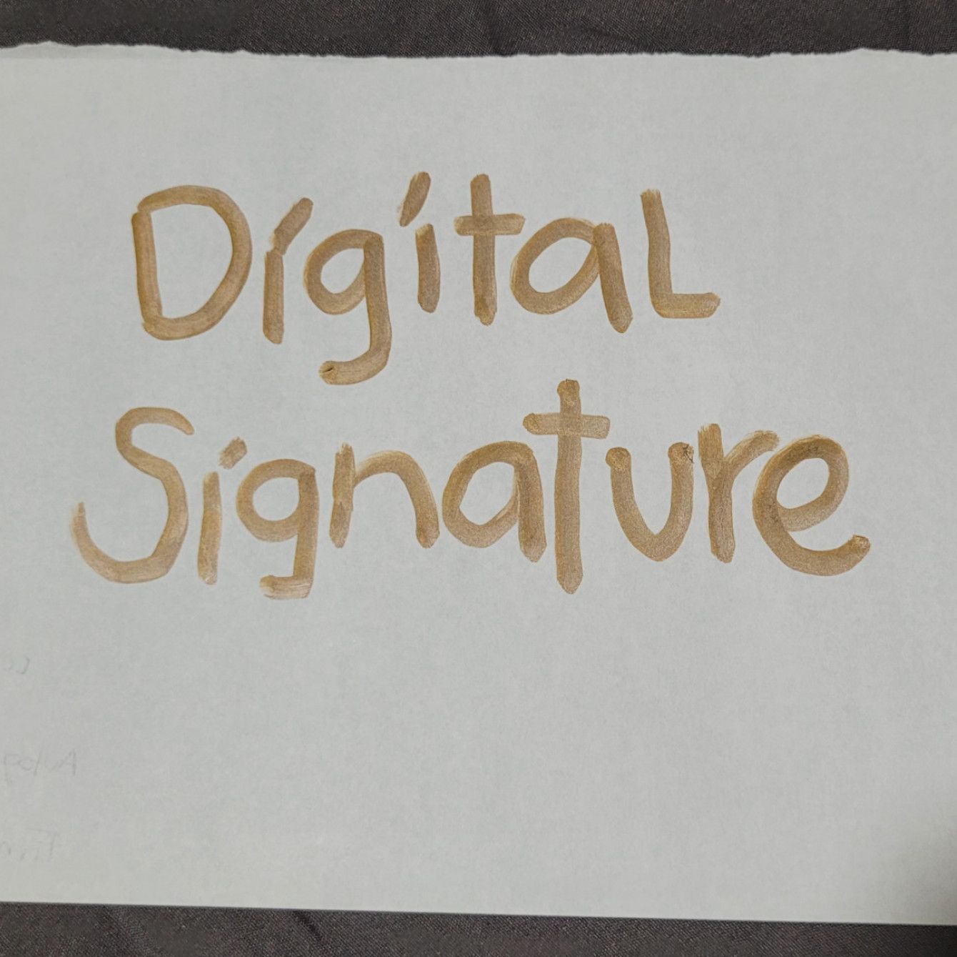 Digital autograph