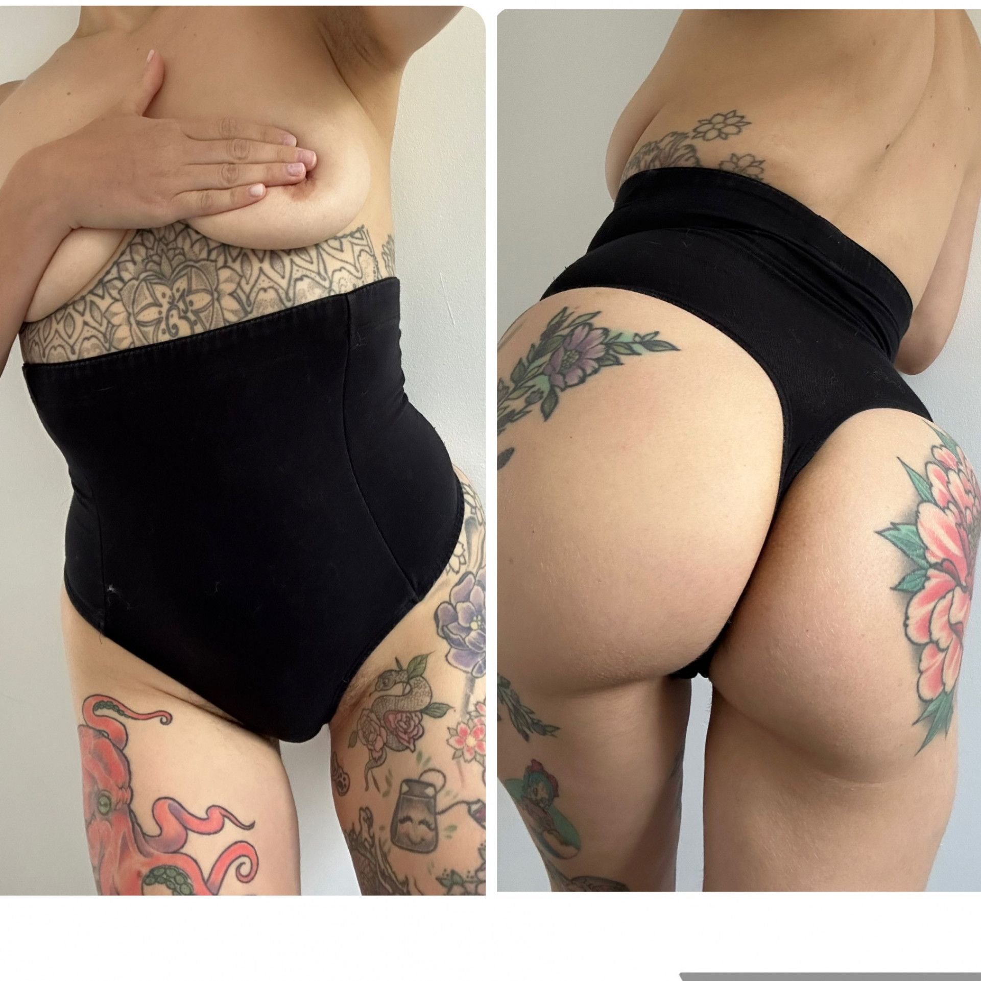 Black High Waisted Shapewear Thong