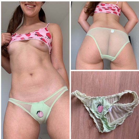 Sheer girly full bum panties