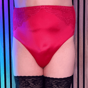 Sexy Red Shiny Panties