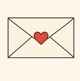 Love letter with my kiss and scent!