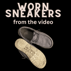Worn Sneakers from You Worship My Feet video