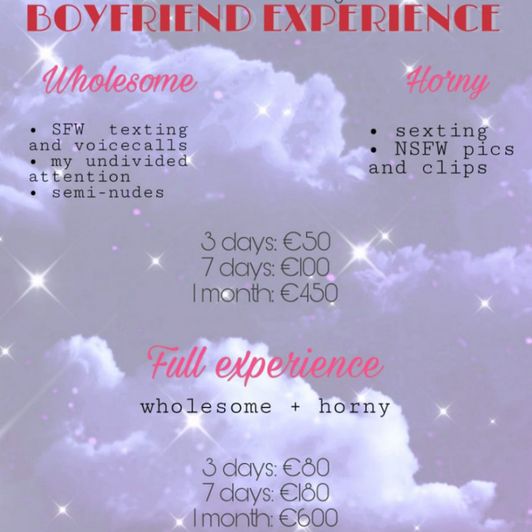 Boyfriend Experience