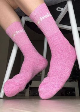 Gelert hiking wool thermal mens socks pink
