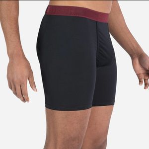 Used black and red briefs