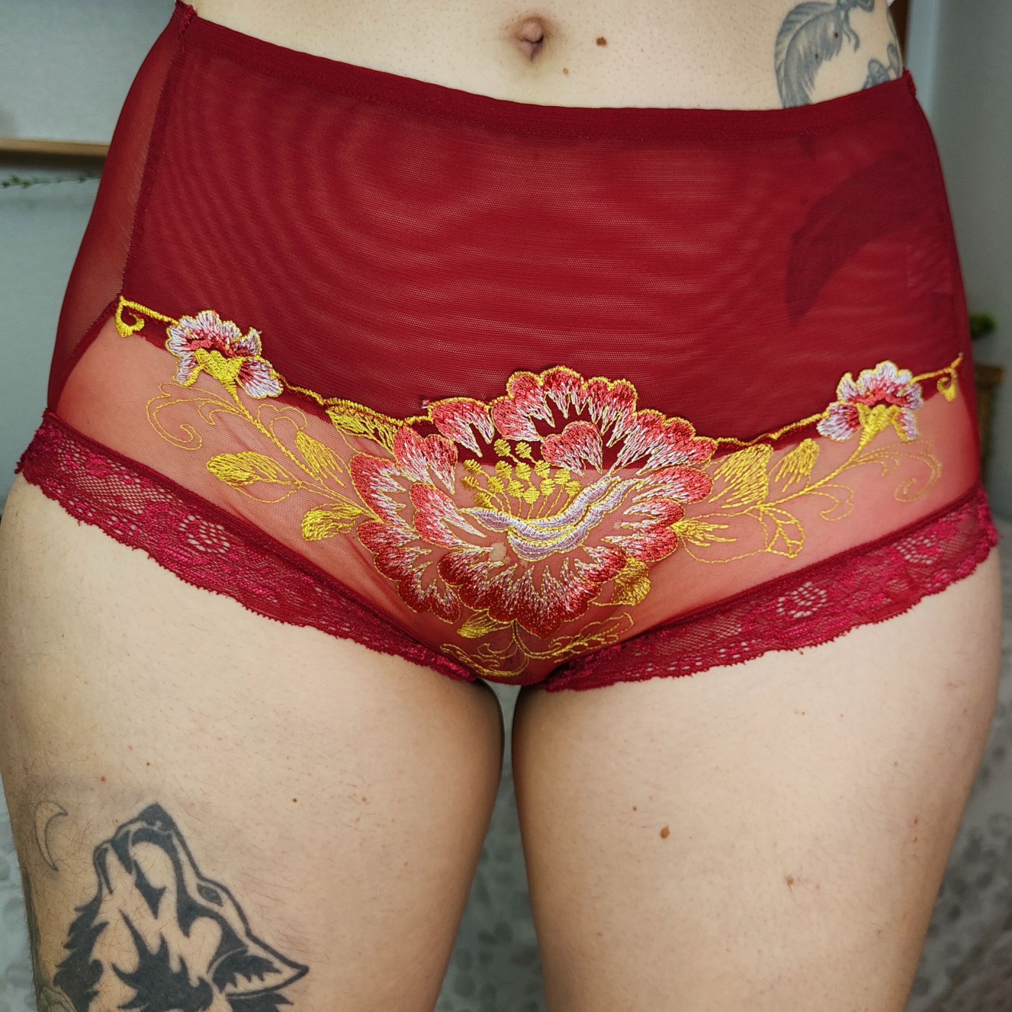 Red Flower Culotte
