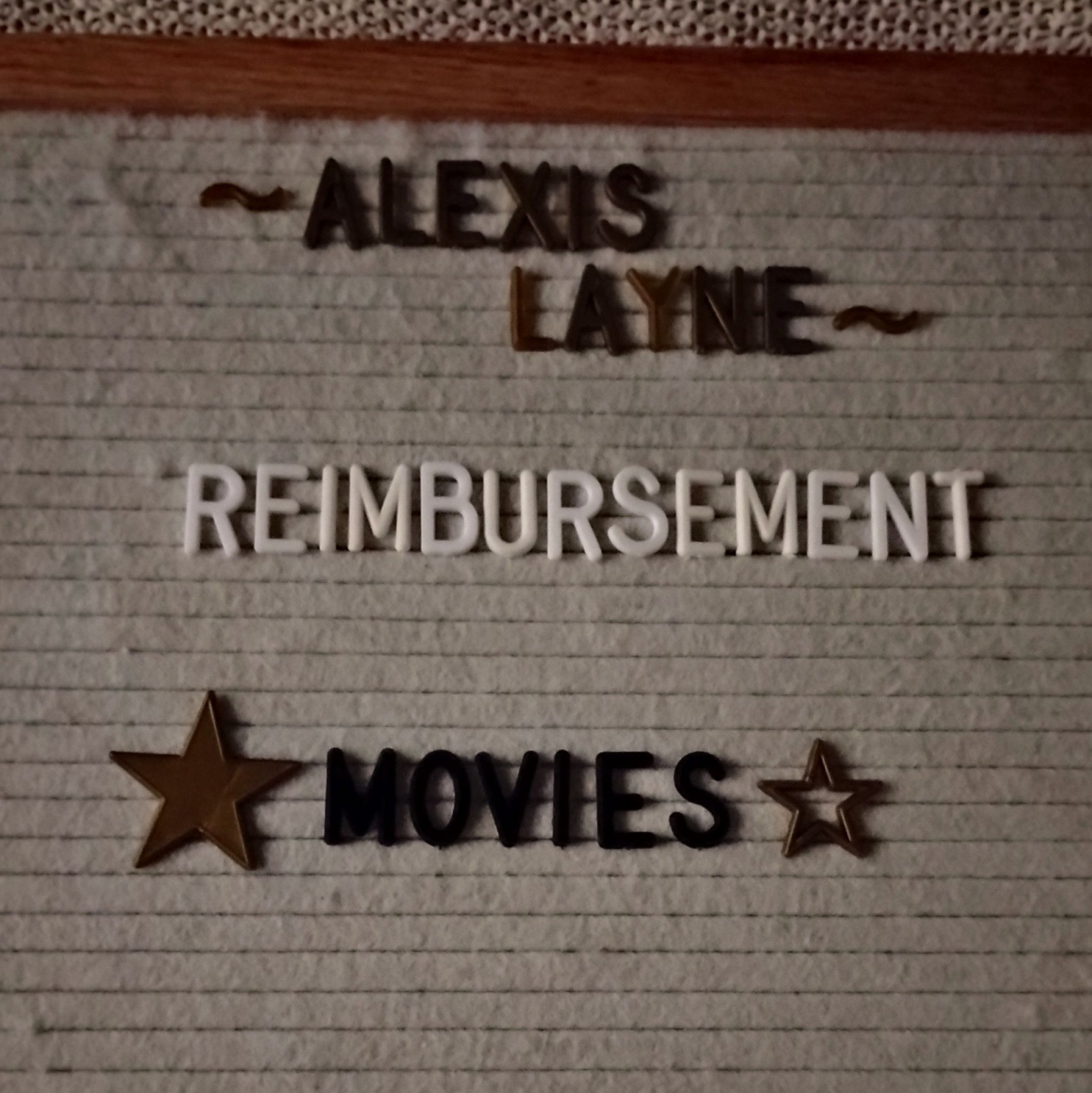 Reimbursement: Movies