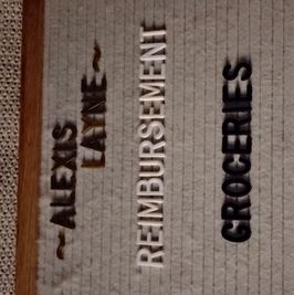 Reimbursement: Groceries