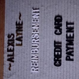 Reimbursement: Credit Card Payment