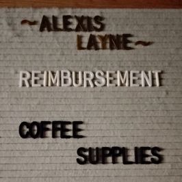Reimbursement: Coffee Supplies