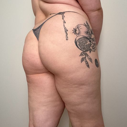 Tiny Grey Thong